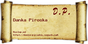 Danka Piroska névjegykártya